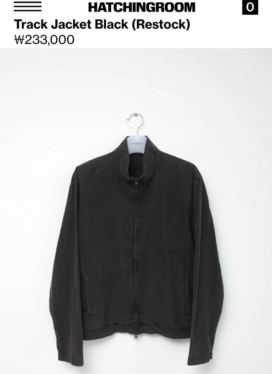 Hatchingroom Track Jacket Black 2 상품이미지1