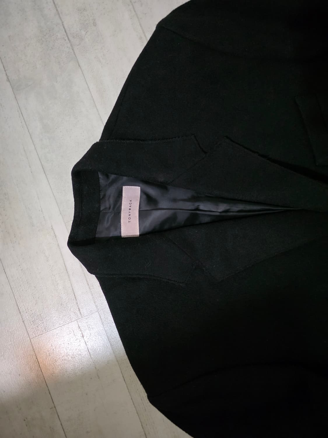 토니웩 울 캐시미어 커팅 블레이저 L 상품이미지2