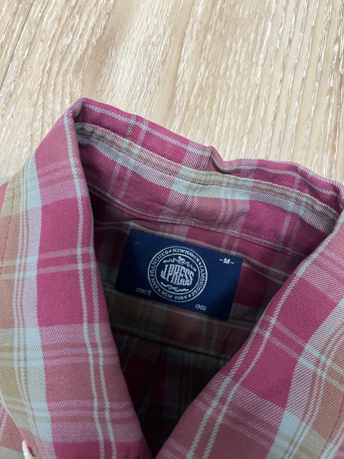 제이프레스 포켓 체크셔츠 M 상품이미지3