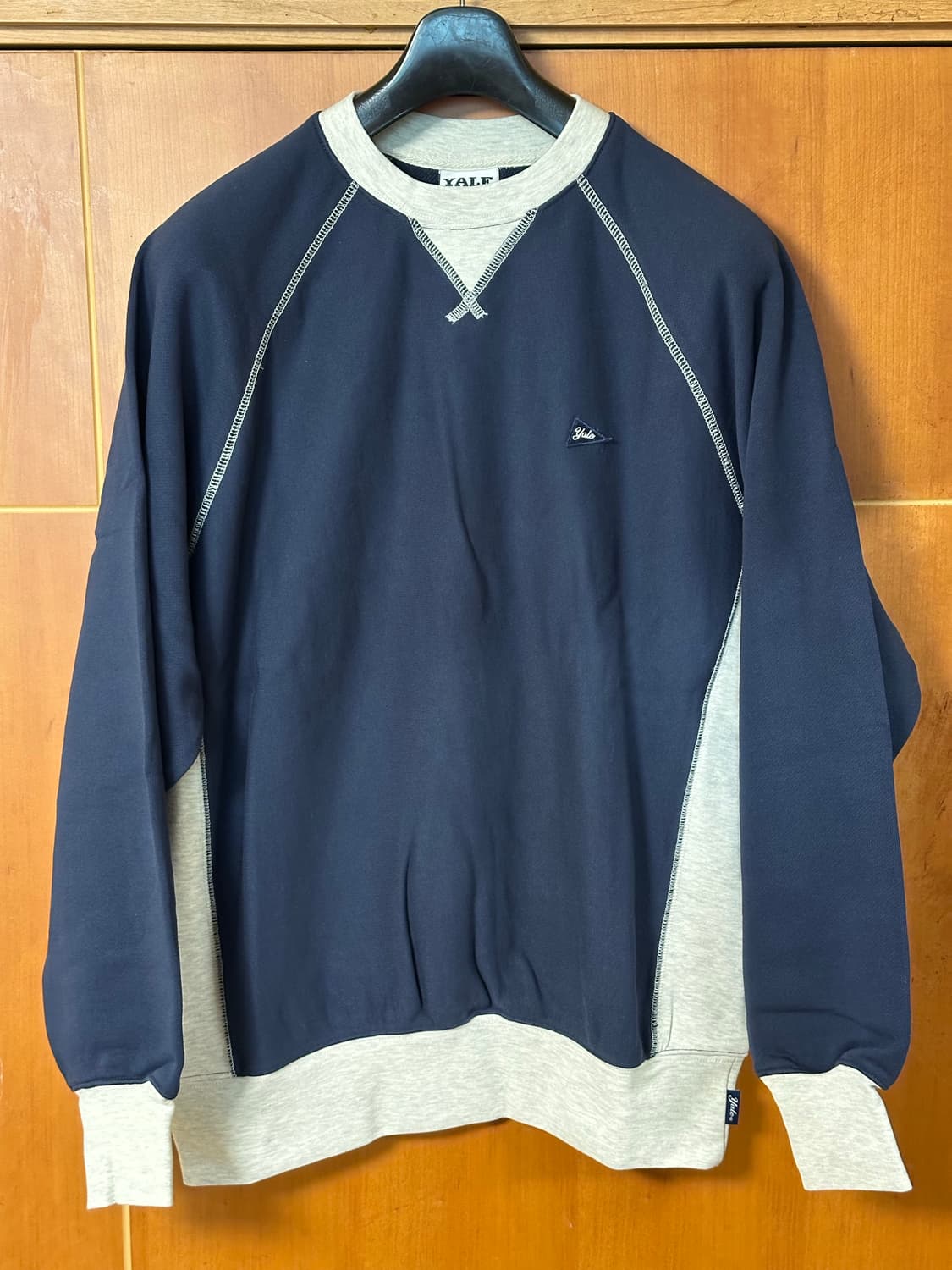 STITCH CREWNECK NAVY/OAT 상품이미지1