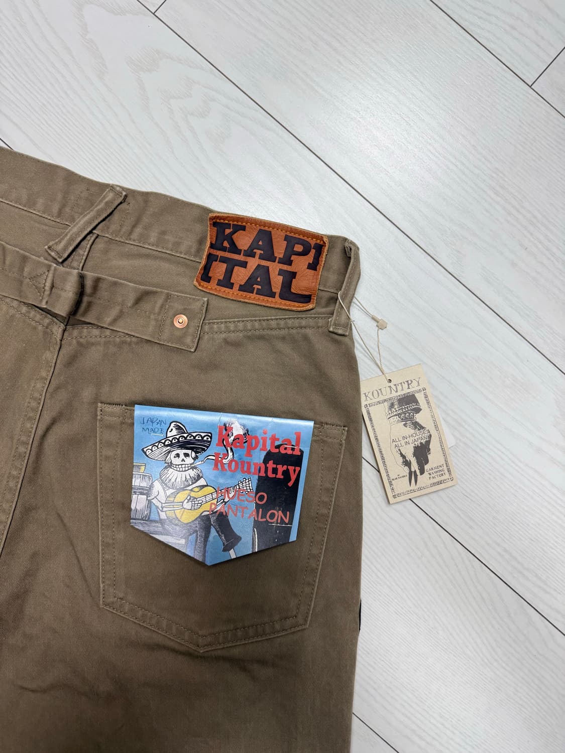 캐피탈 빈티지 사틴 멕시칸 턱시도 5P 오카길리 팬츠 모카 베이지 상품이미지4