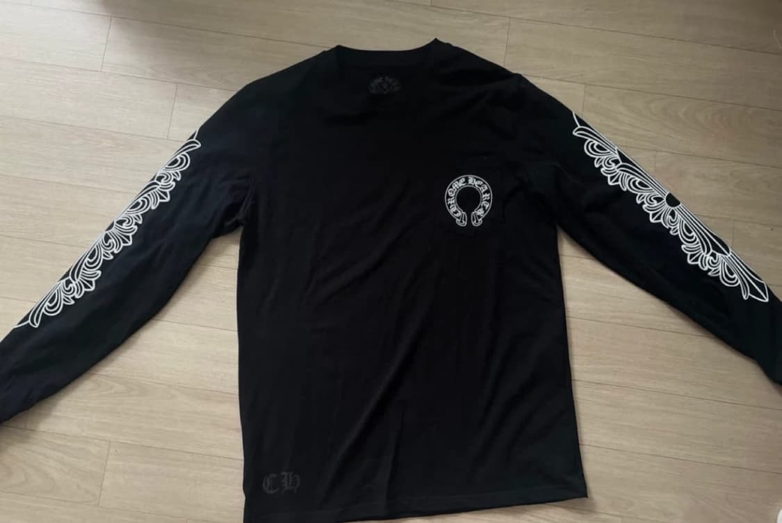 크롬하츠 홀스슈 플로랄 롱슬리브 L사이즈 상품이미지1