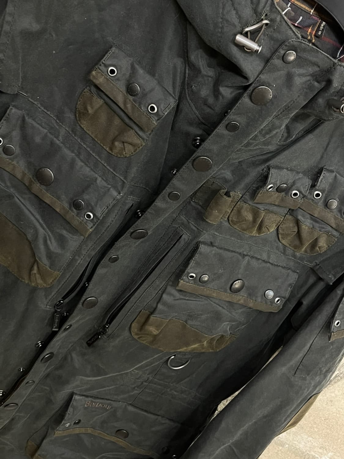 바버 x 토키토 밀리터리 왁스 자켓 상품이미지5