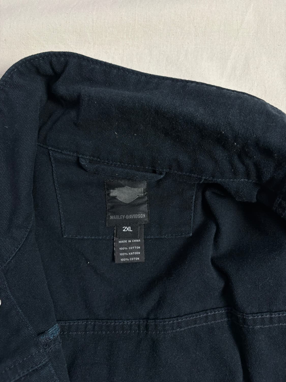 Harley Davidson 할리데이비슨 피스쳐 데님 바이커 자켓 2XL 상품이미지5