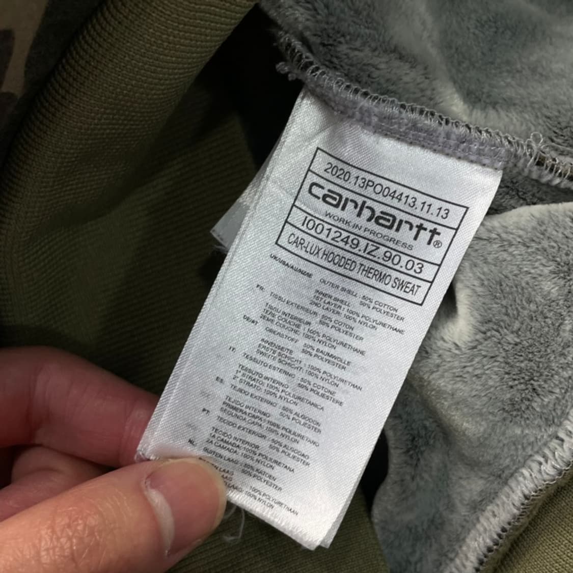 95-100 칼하트 카모플라쥬 후드집업  상품이미지4