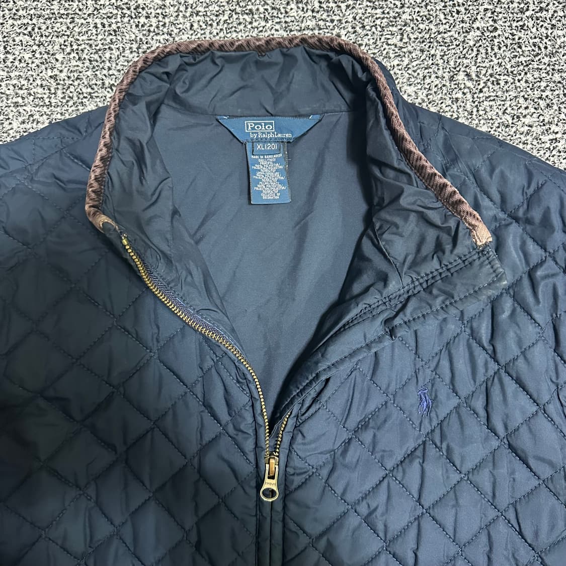 (95~100) 폴로 랄프로렌 네이비 퀼팅 자켓 상품이미지2