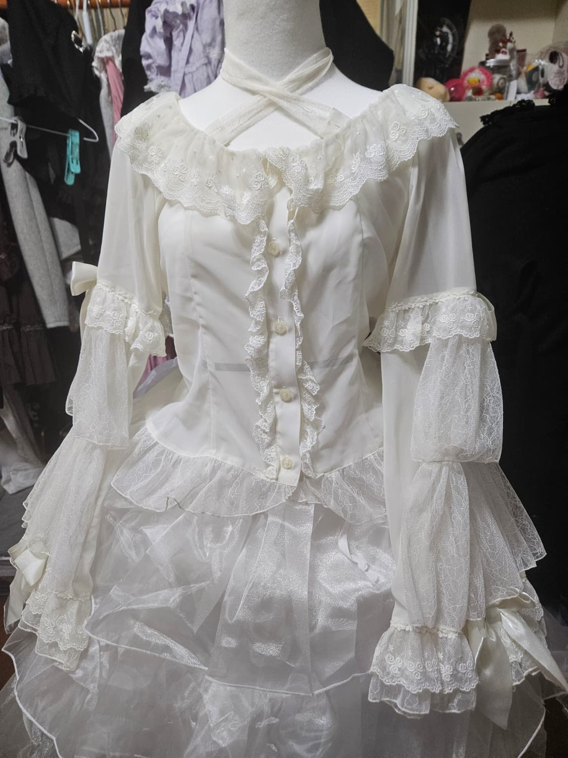 베이비더스탸샤인 쉬폰 블라우스 상품이미지4