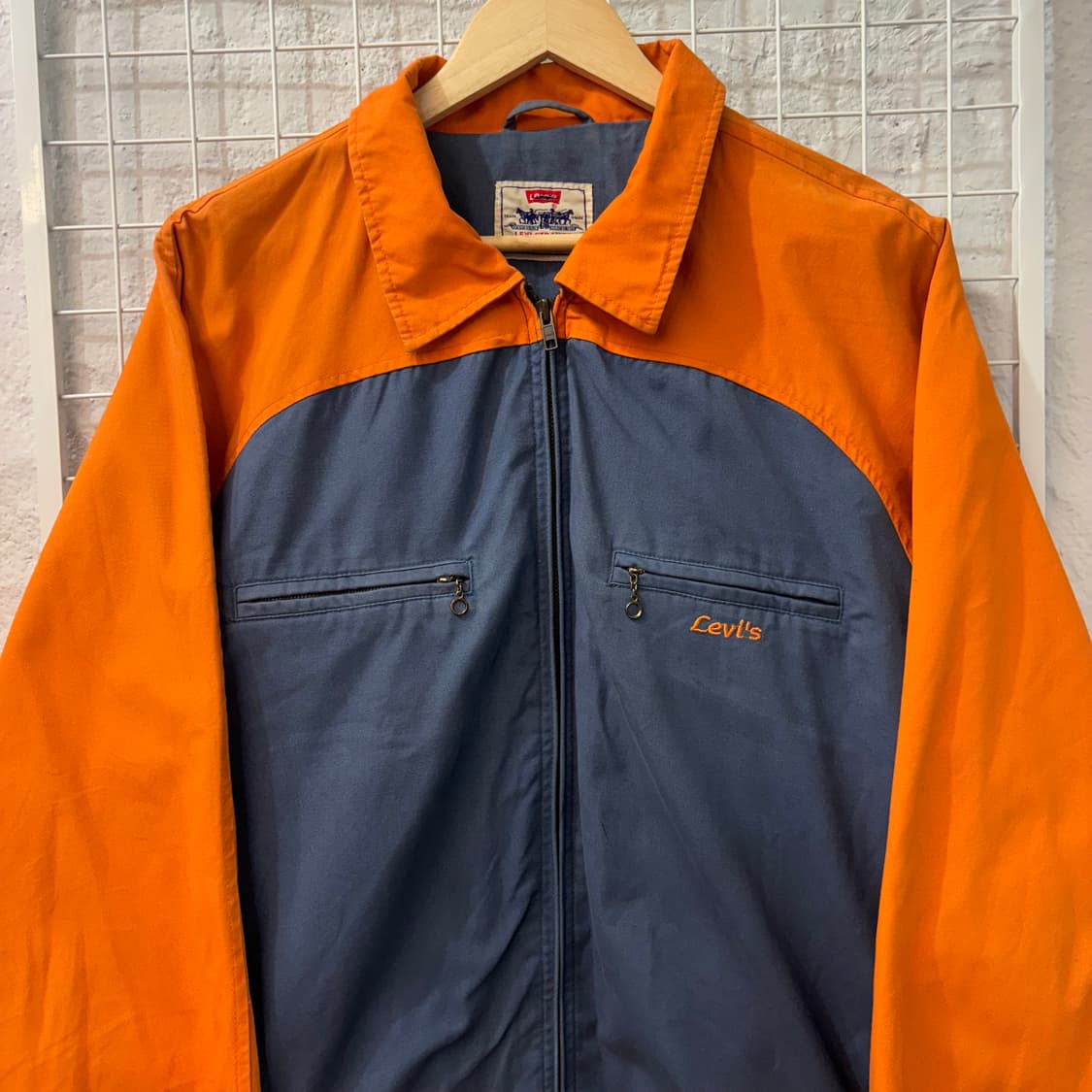 90s 리바이스 빈티지 배색 워크 자켓 XL 상품이미지3