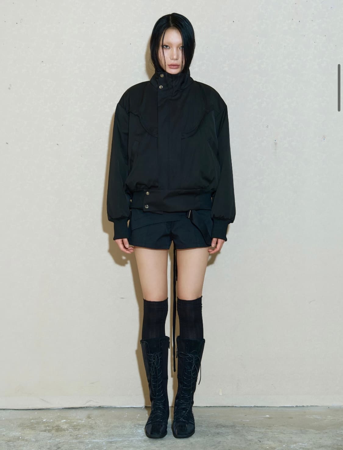 0104 F/NO.16 CURVE PANEL PUFFER JUMPER 상품이미지1