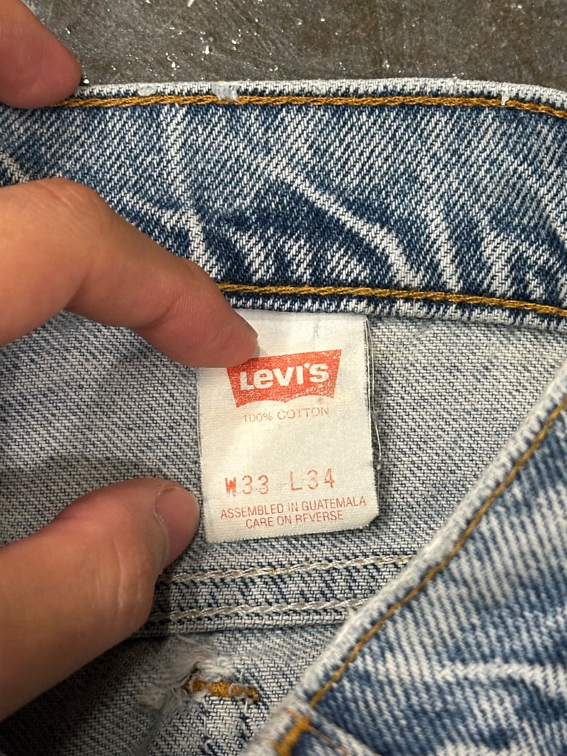 90s 리바이스 505 오렌지탭 W33 L34 상품이미지5