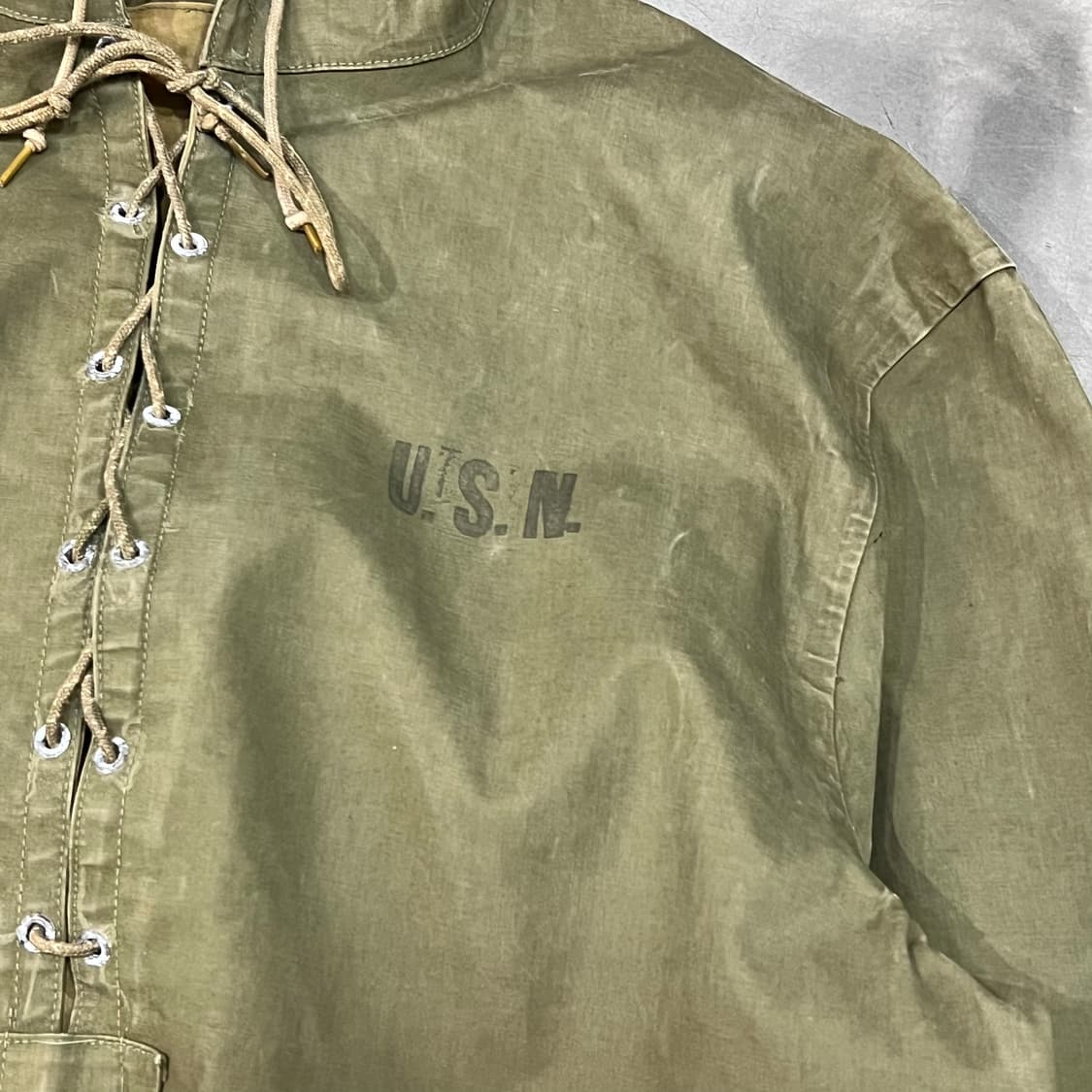  1940's ww2 usn n-2 레인코트 y16271 상품이미지4
