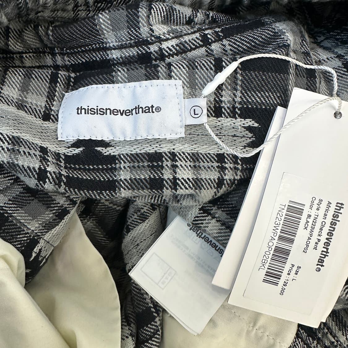 [L] 디스이즈네버댓 체크 패턴 팬츠 상품이미지3