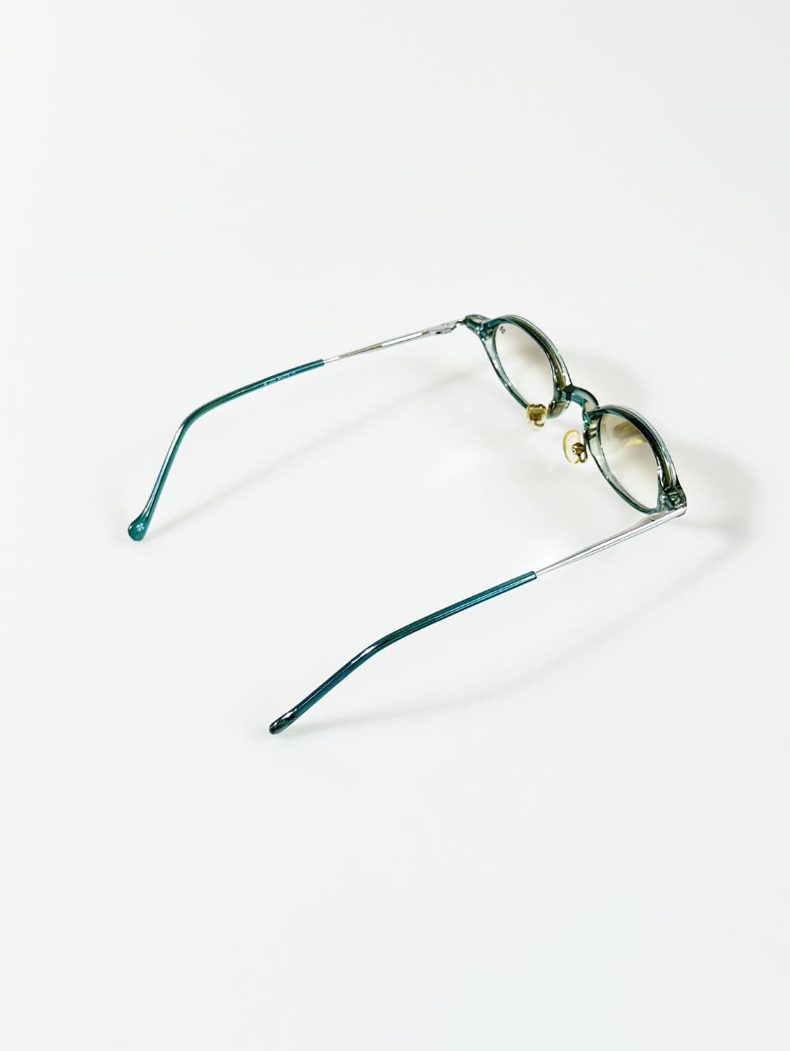 90s VACHERON CONSTANTIN 블루 오벌 뿔테 빈티지 안경 상품이미지4