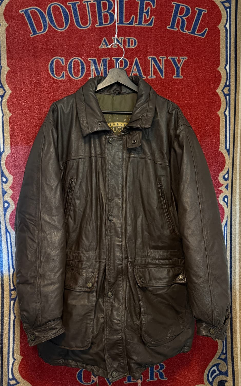 90년대 Leather Duckdown Parka XXL 상품이미지1