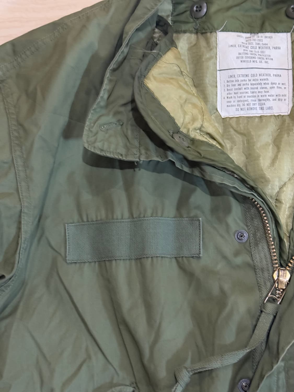 밀리터리 70s M65 필드자켓 상품이미지4