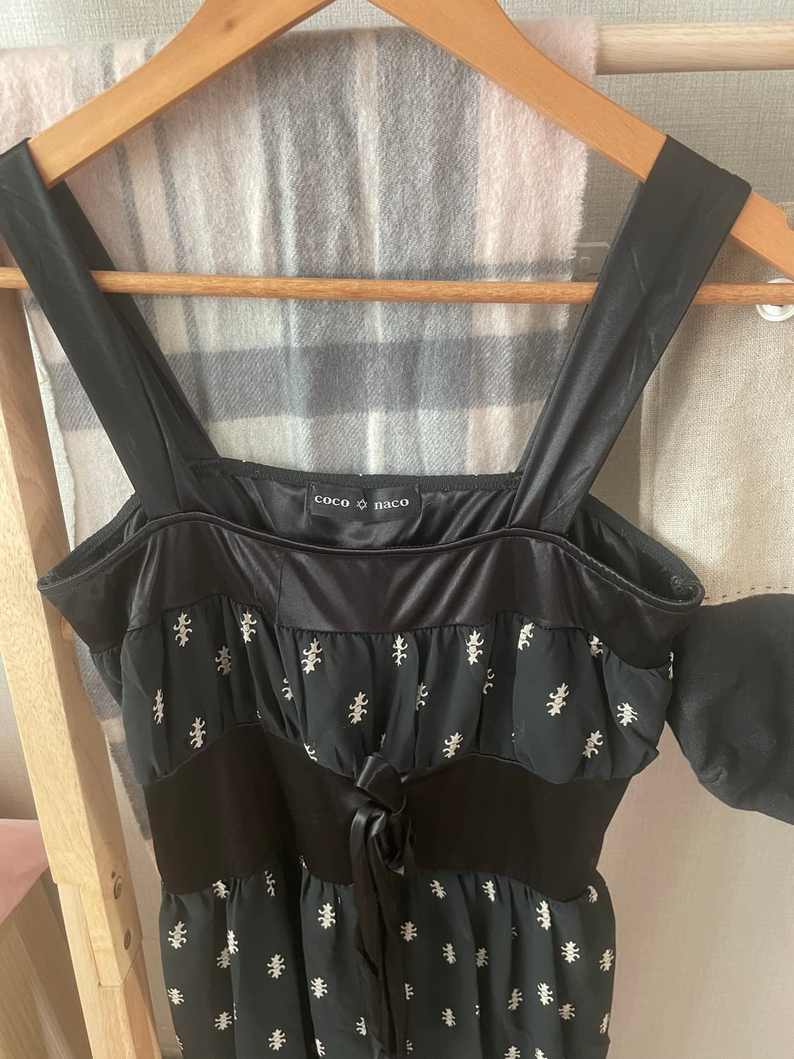 모리걸 빈티지 블랙 무채색 레이스 리본 원피스 set 🖤🎀 상품이미지5