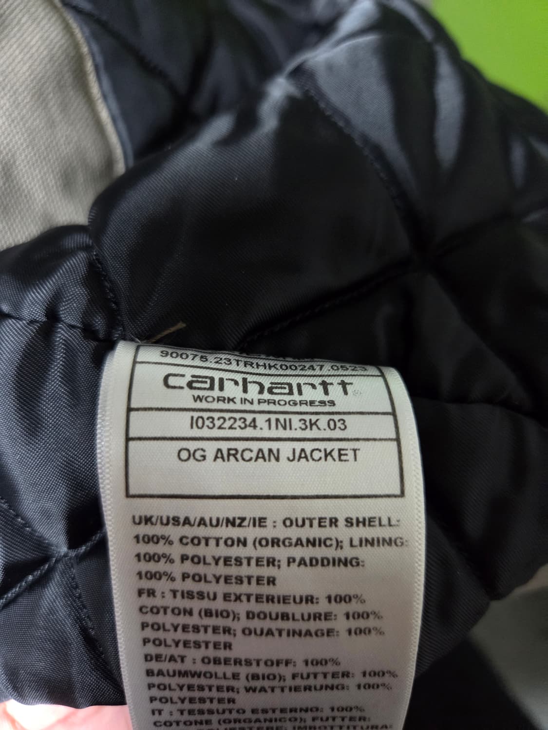 칼하트 윕 OG 알칸 자켓 바리스타 에이지드 캔버스  L 상품이미지5