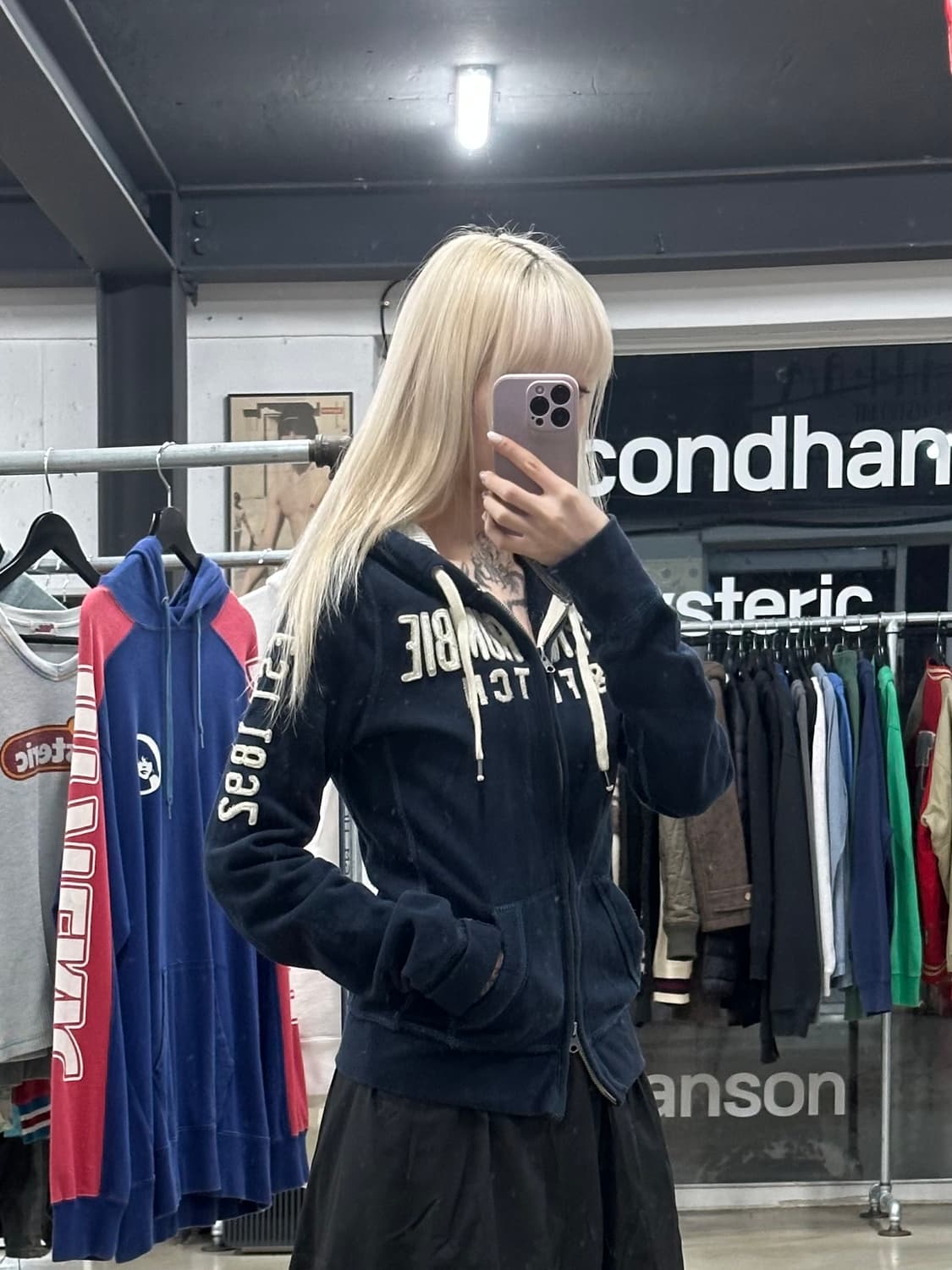 아베크롬비 슬림핏 투웨이 후드 집업 상품이미지1