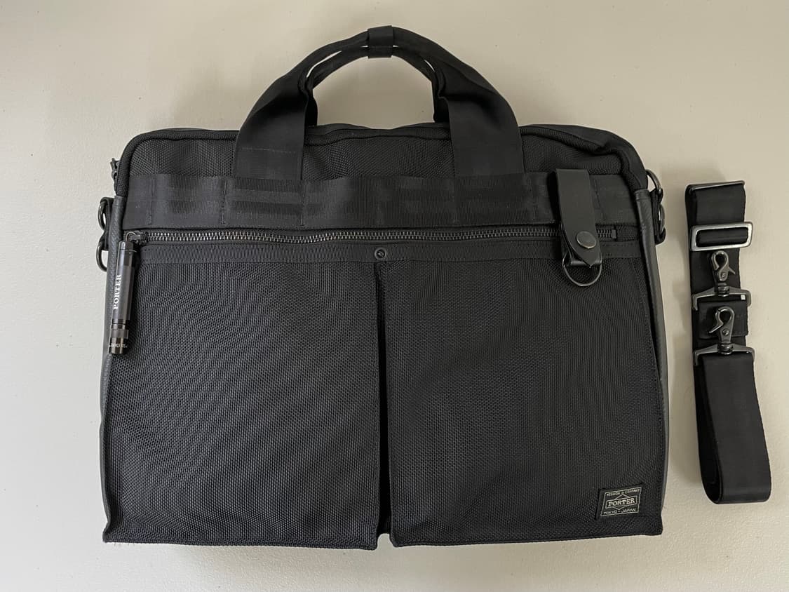 포터 히트 2웨이 브리프케이스 블랙 상품이미지1