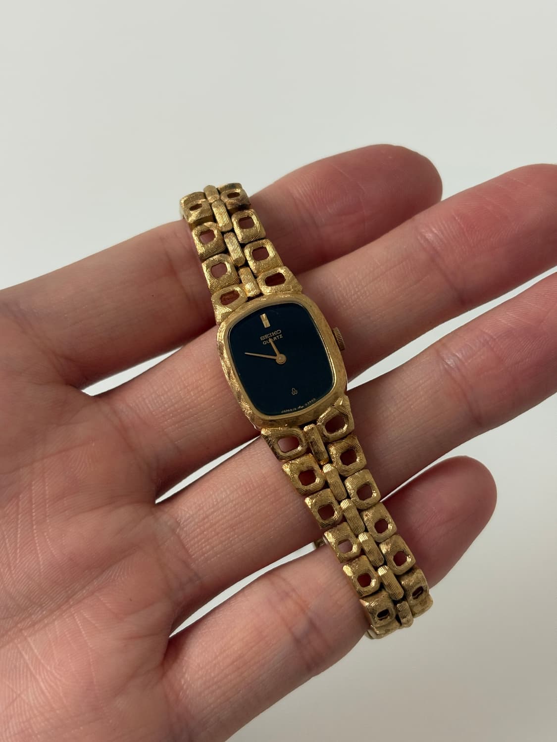 1970s Gold Square Bracelet Ladies Quartz 상품이미지1