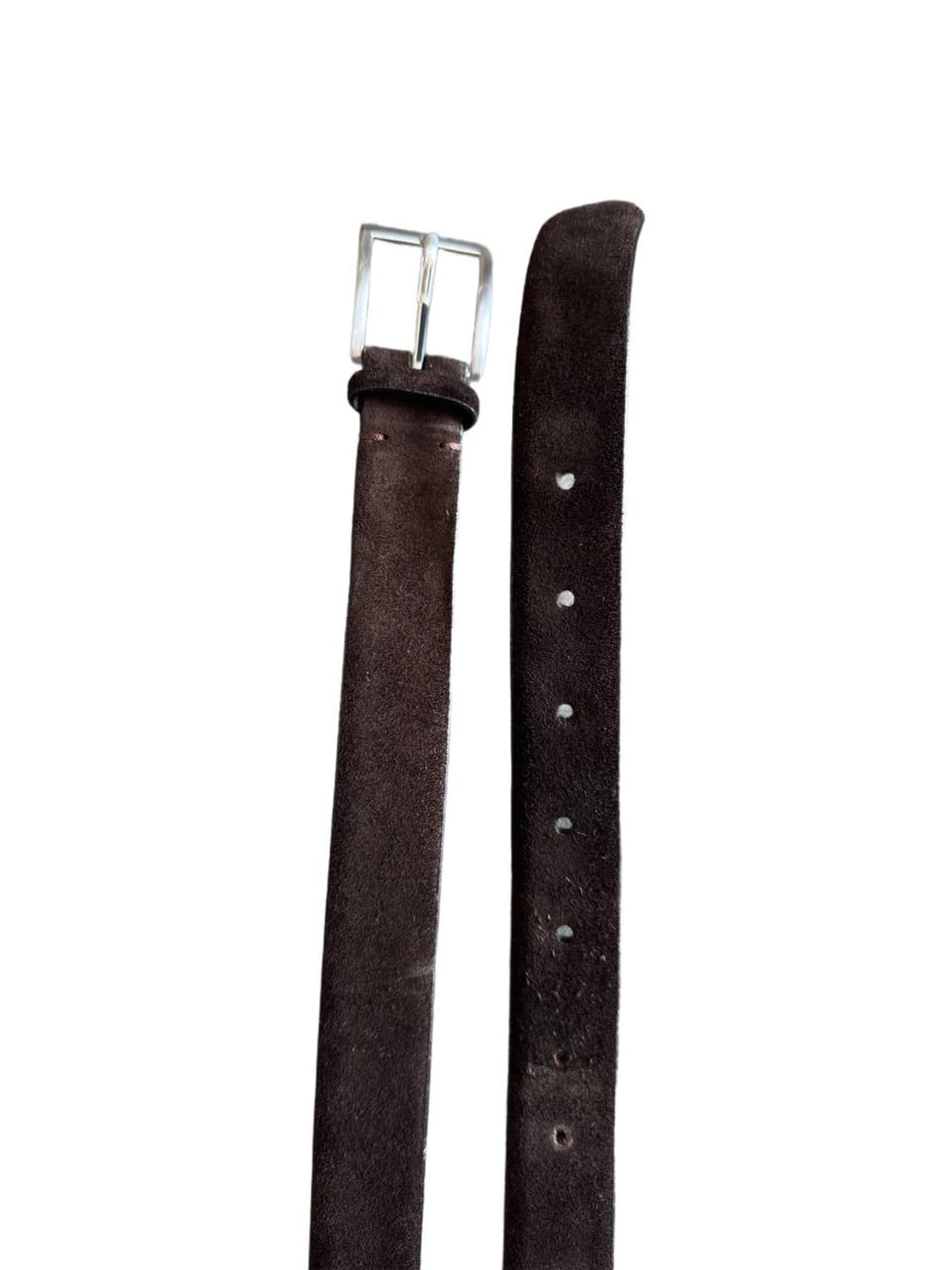 Brown suede leather belt (28-30) 상품이미지2