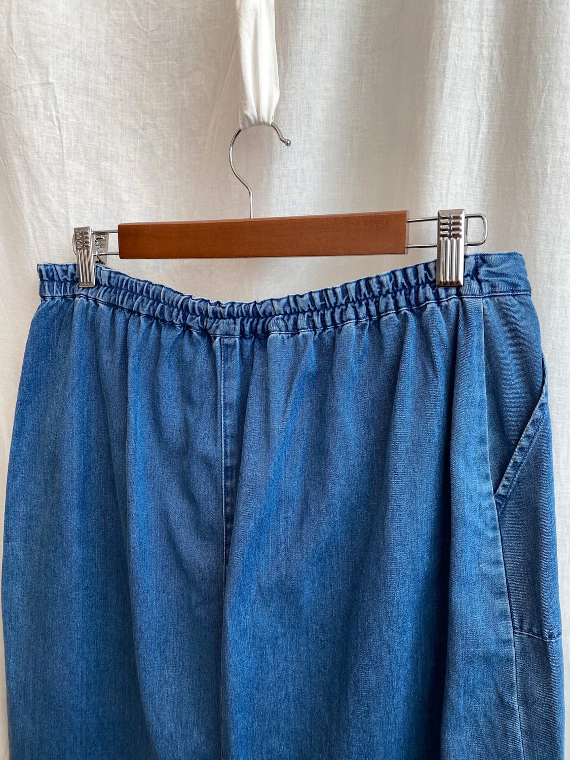 데님 밴딩 스커트(L) 상품이미지5