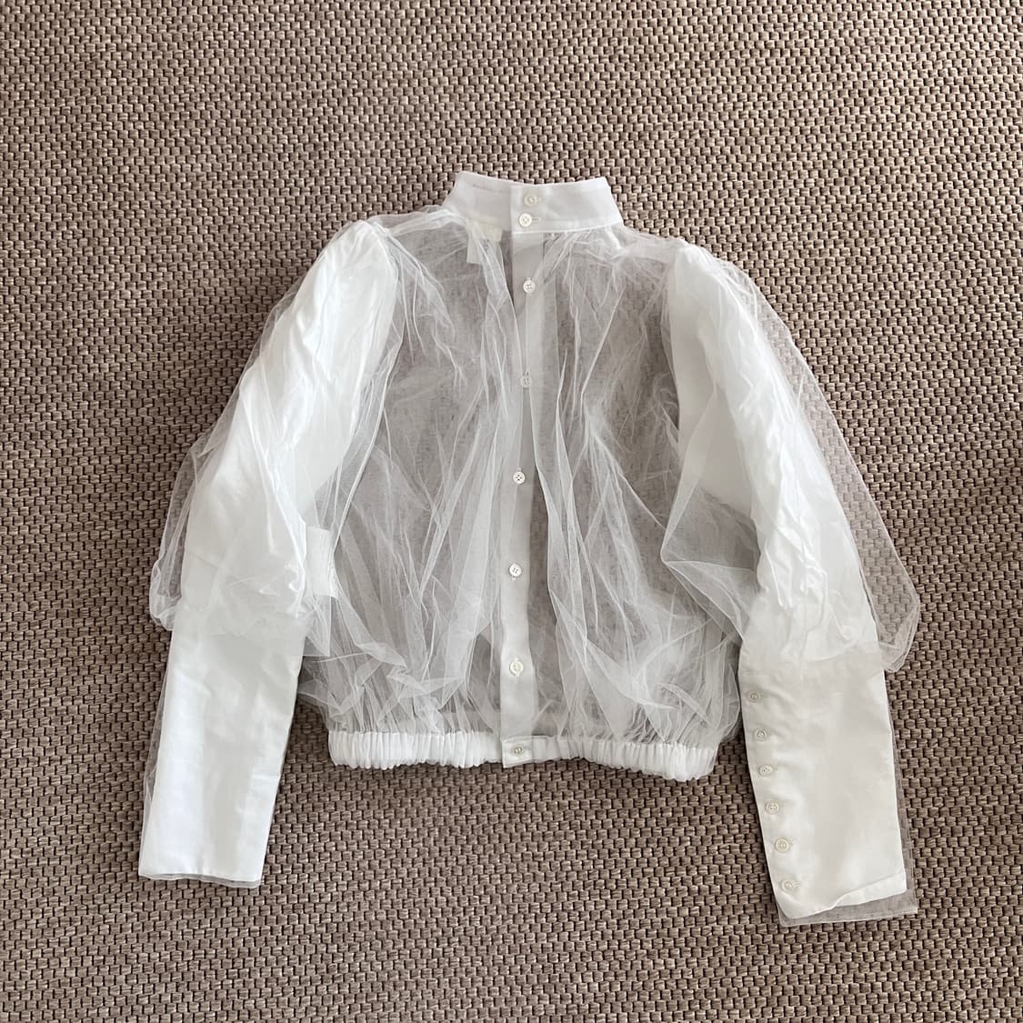 느와 케이 니노미야 튤 블라우스 상품이미지1