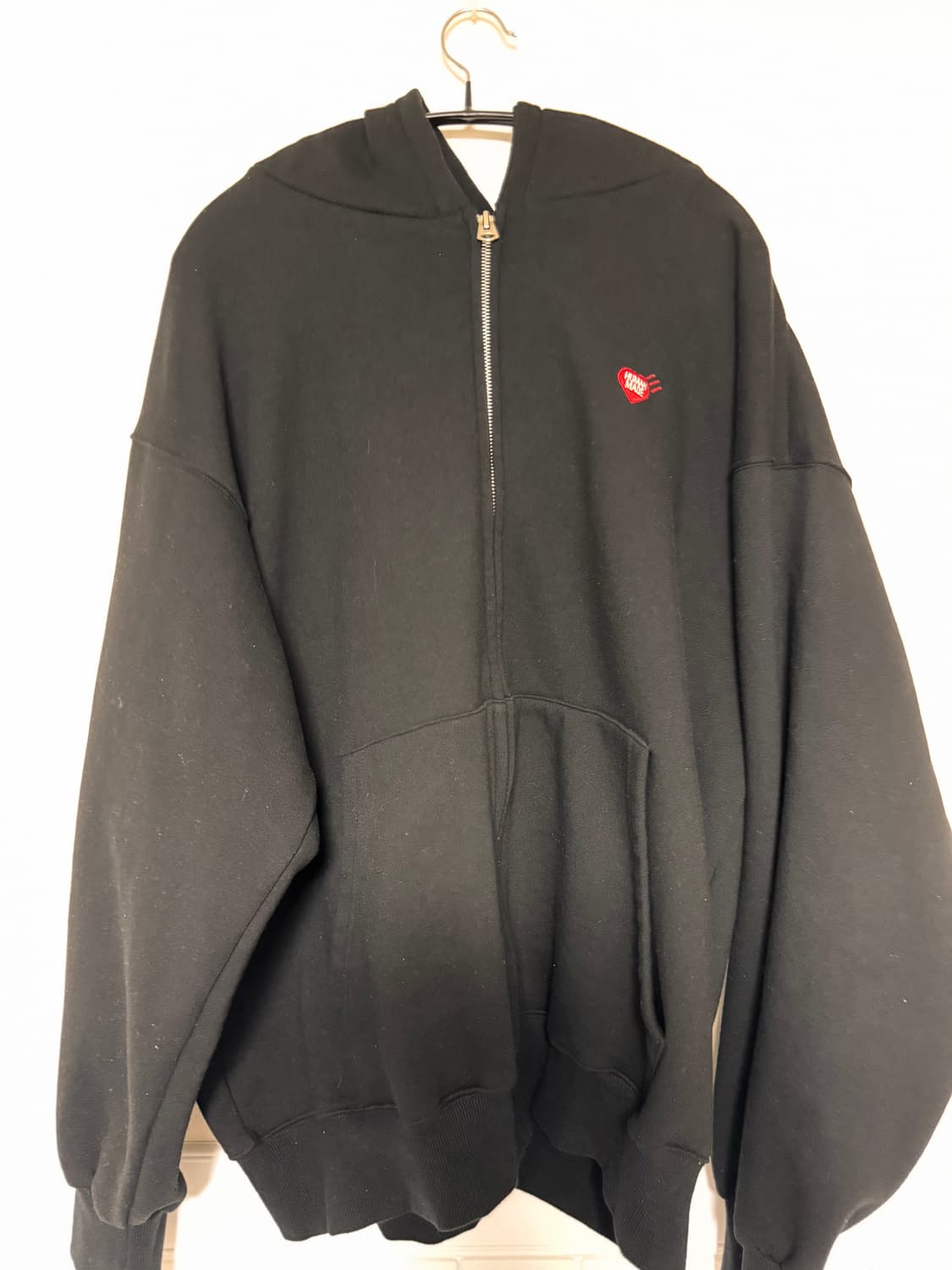 휴먼메이드 하트 와펜 후드집업 상품이미지2