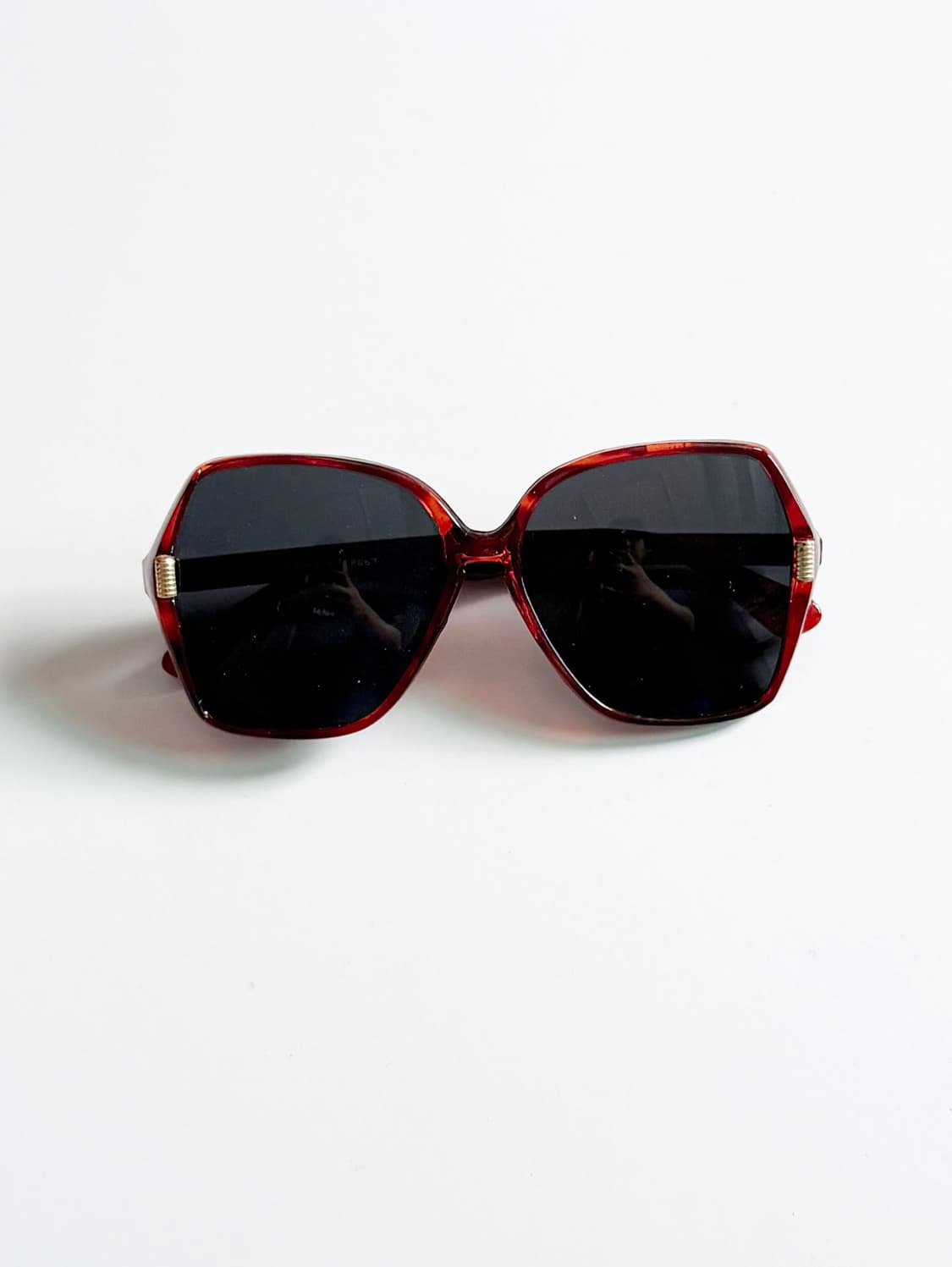 90s 오버사이즈 토터스쉘 볼드 스퀘어 빈티지 선글라스 상품이미지1