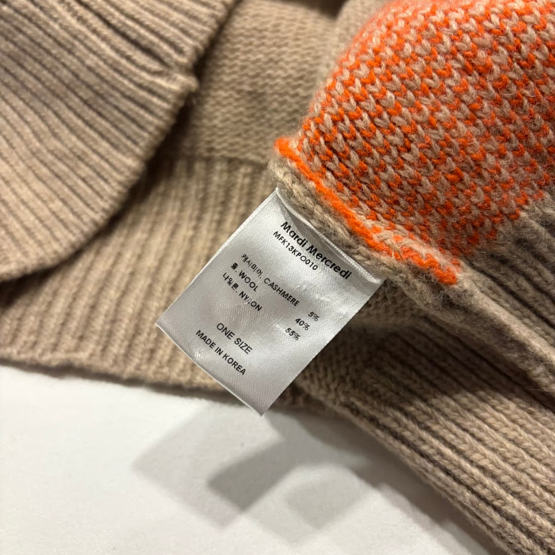 [OS] 마르디 메르크디 플라워 패턴 니트 스웨터 D121 상품이미지7