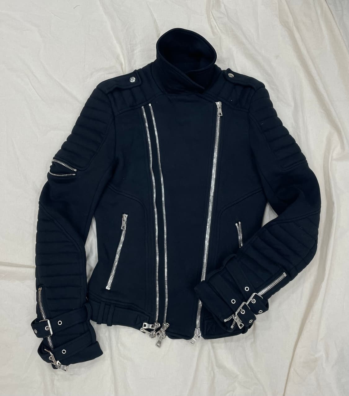 발망 14SS 아카이브 올리비에 루스테인 멀티 지퍼 코튼 라이더 자켓 상품이미지2