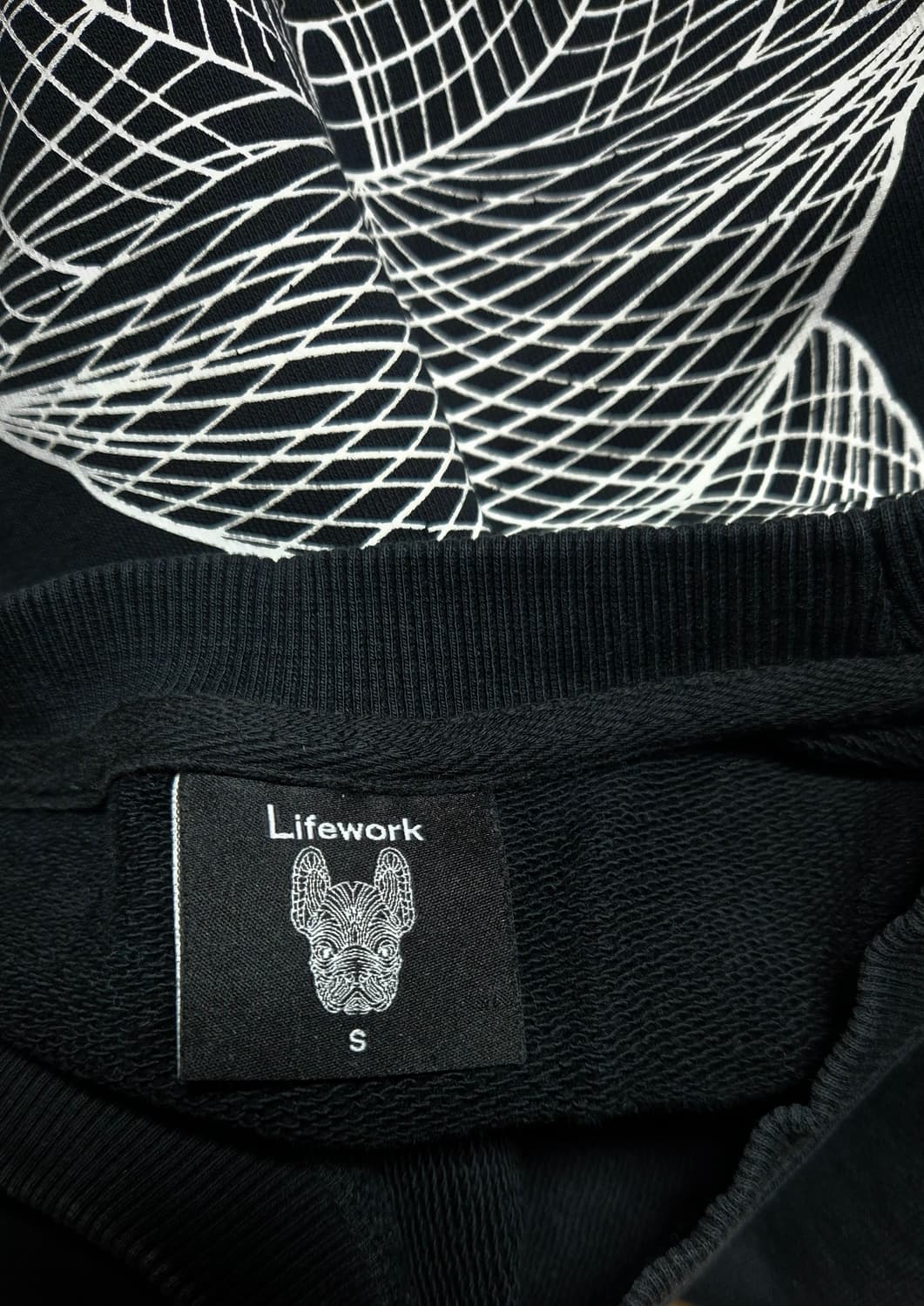 LifeWork 맨투맨 블랙 S 상품이미지6