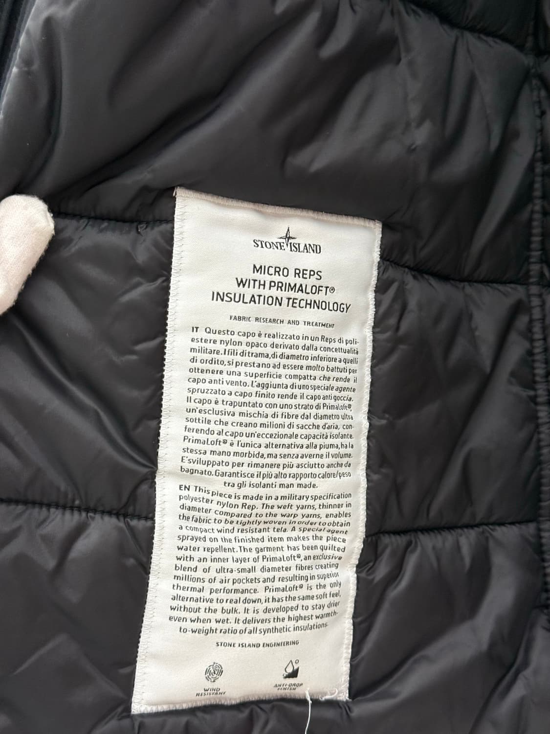 [M] 스톤아일랜드 마이크로랩스 프리마로프트 패딩 상품이미지5