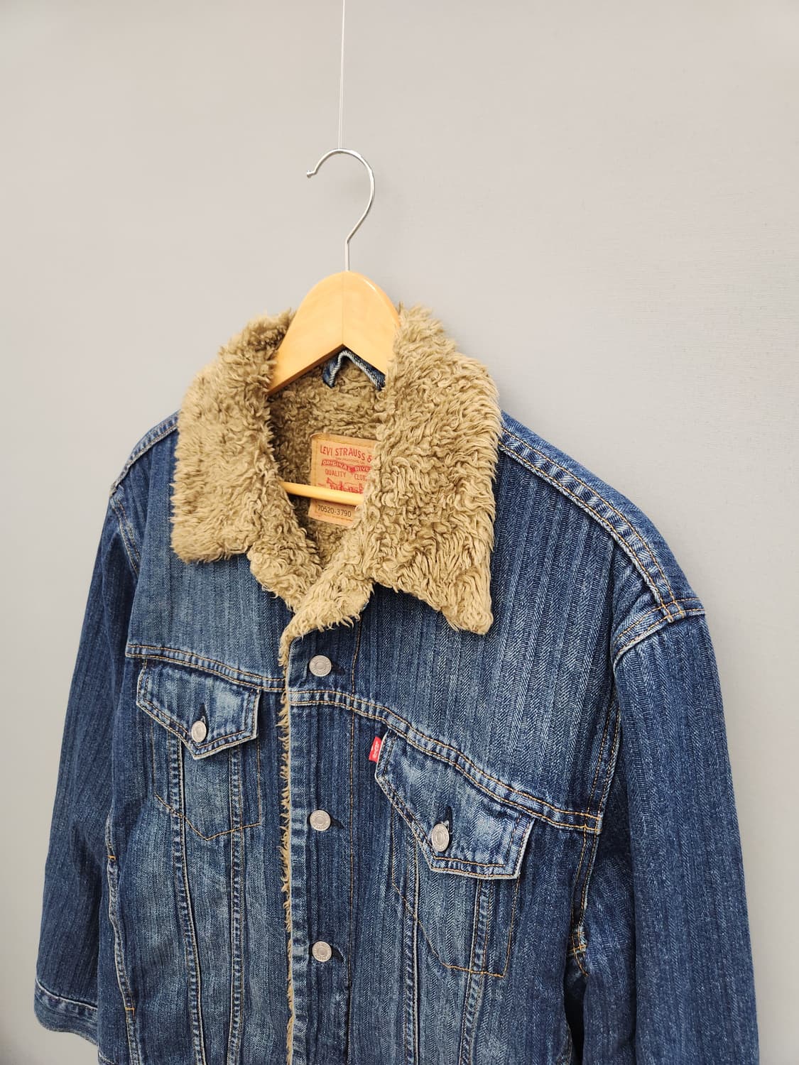 리바이스 쉐르파 안감 퍼 타입쓰리 데님 자켓 청자켓 상품이미지3