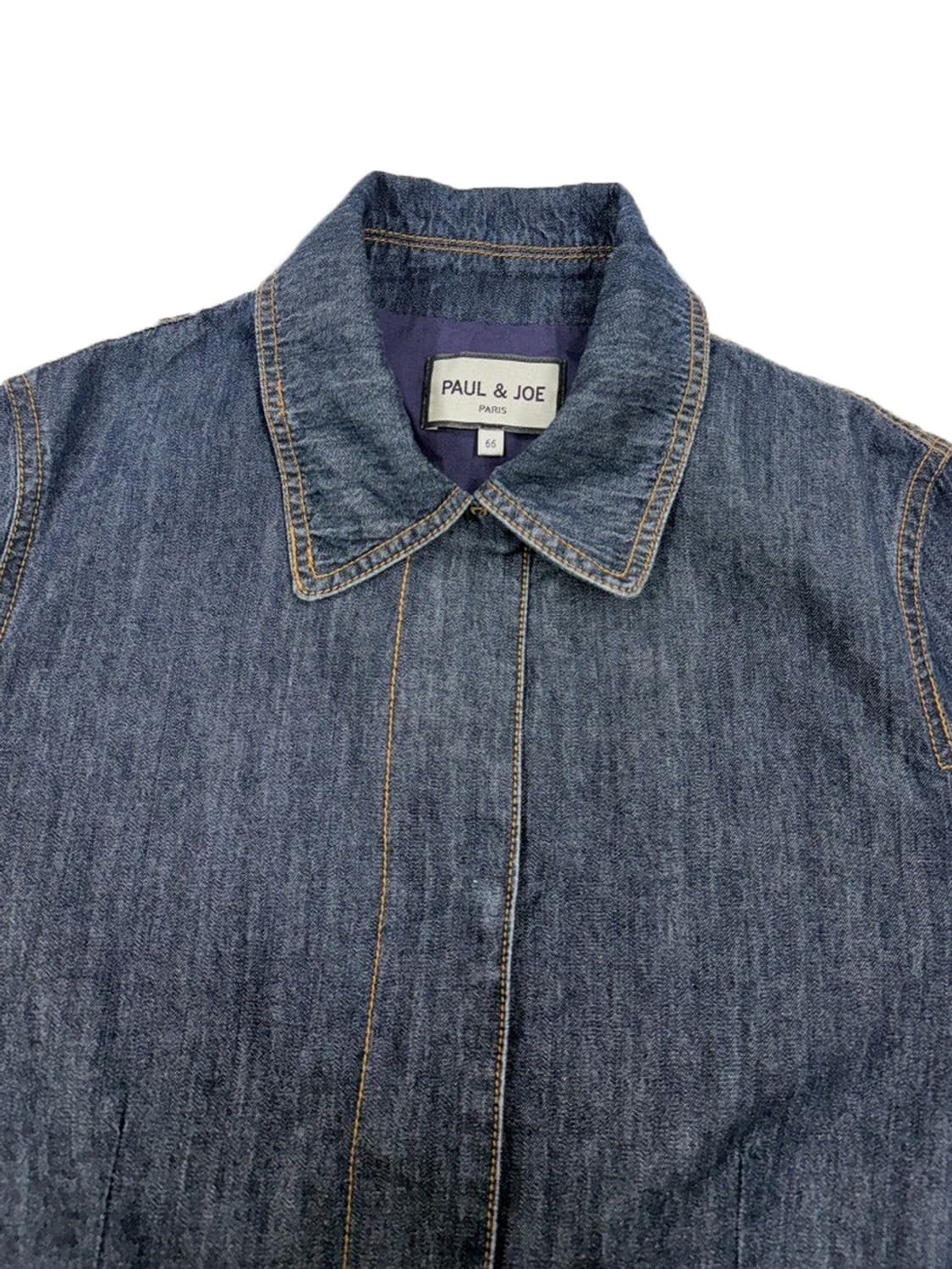 빈티지 PAUL&JOE 네이비 데님 프릴 자켓 상품이미지3