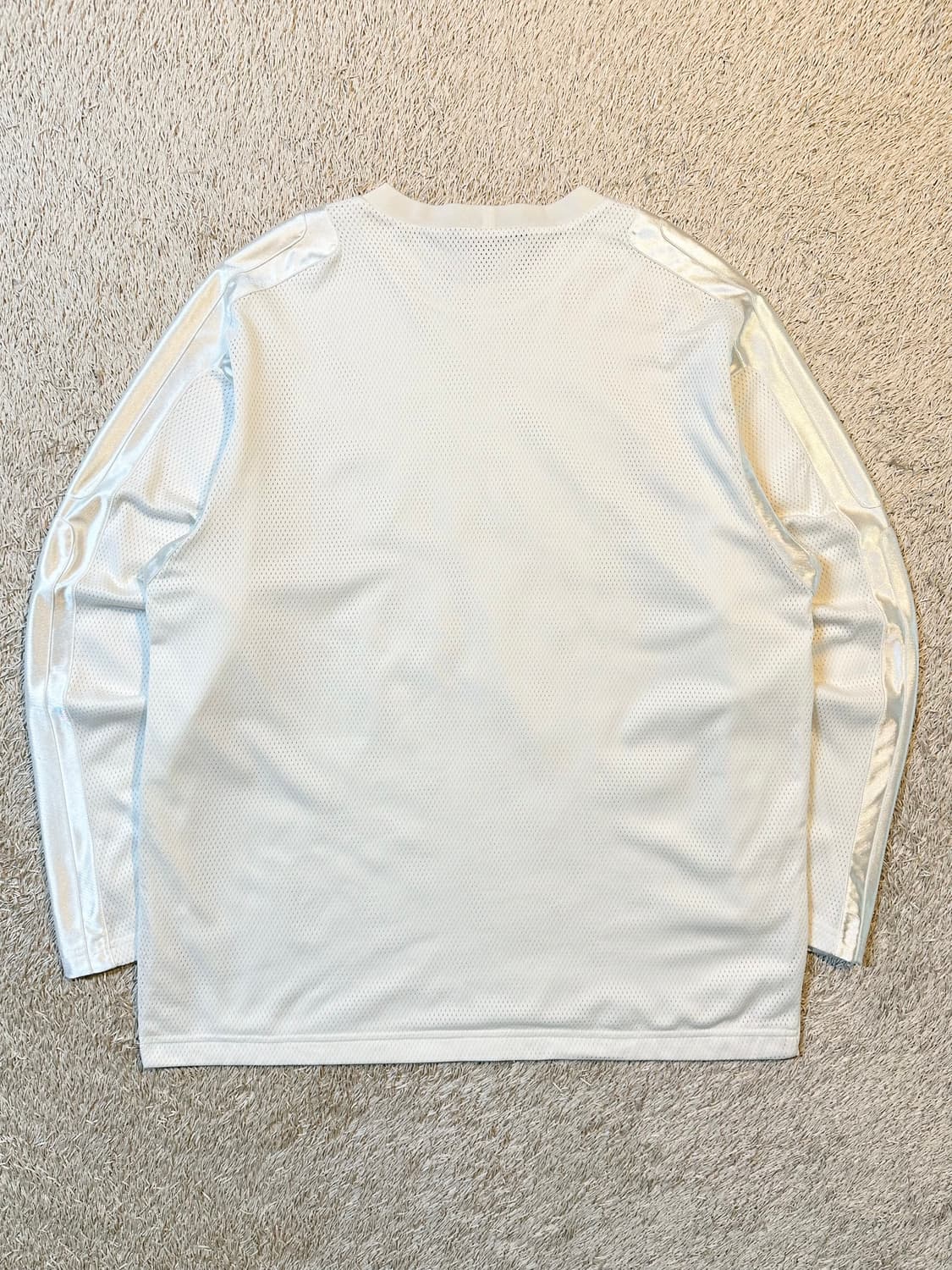 희귀) 00's 나이키 올드스쿨 스우시 사이드라인 메쉬 롱슬리브 상품이미지3