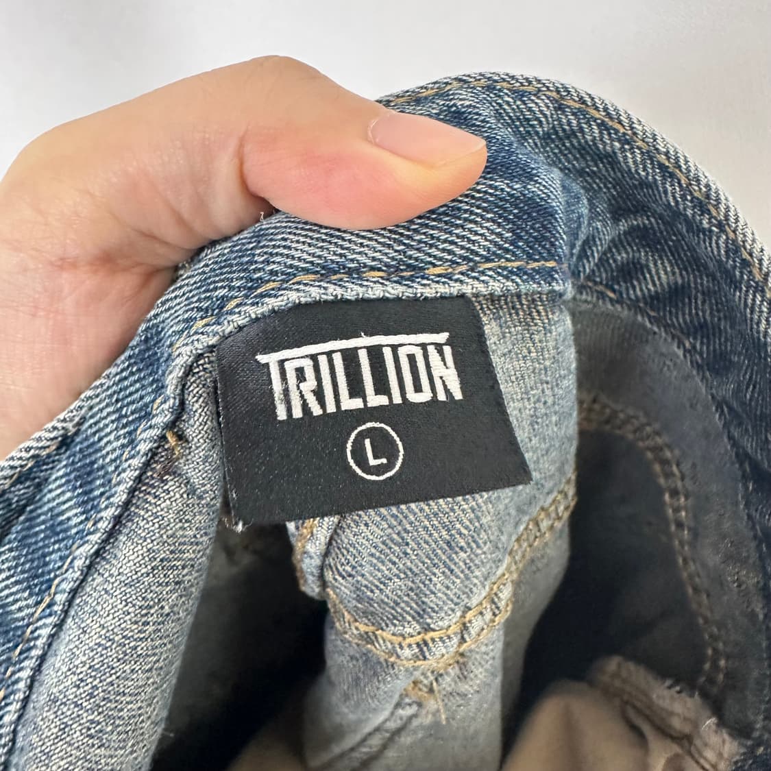 트릴리온 남자 면 청반바지 L  상품이미지6