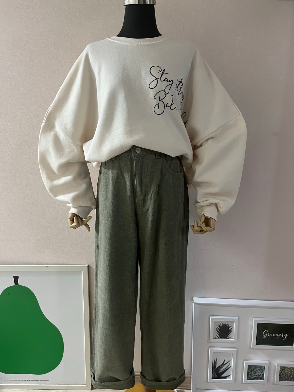 OOTJ카키기모팬츠(M) 상품이미지8