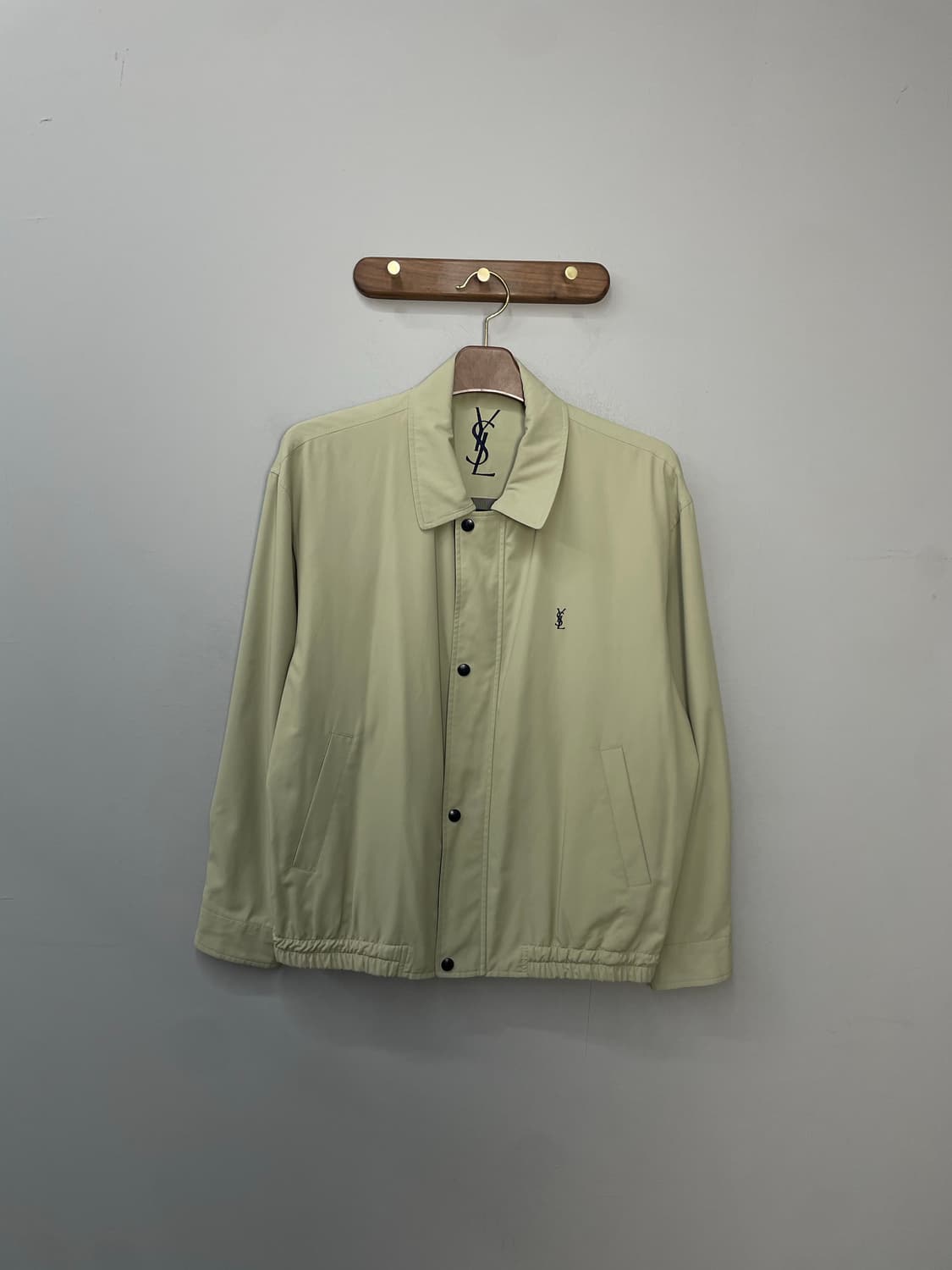 입생로랑 로고자수 블루종 자켓 H1810 상품이미지2