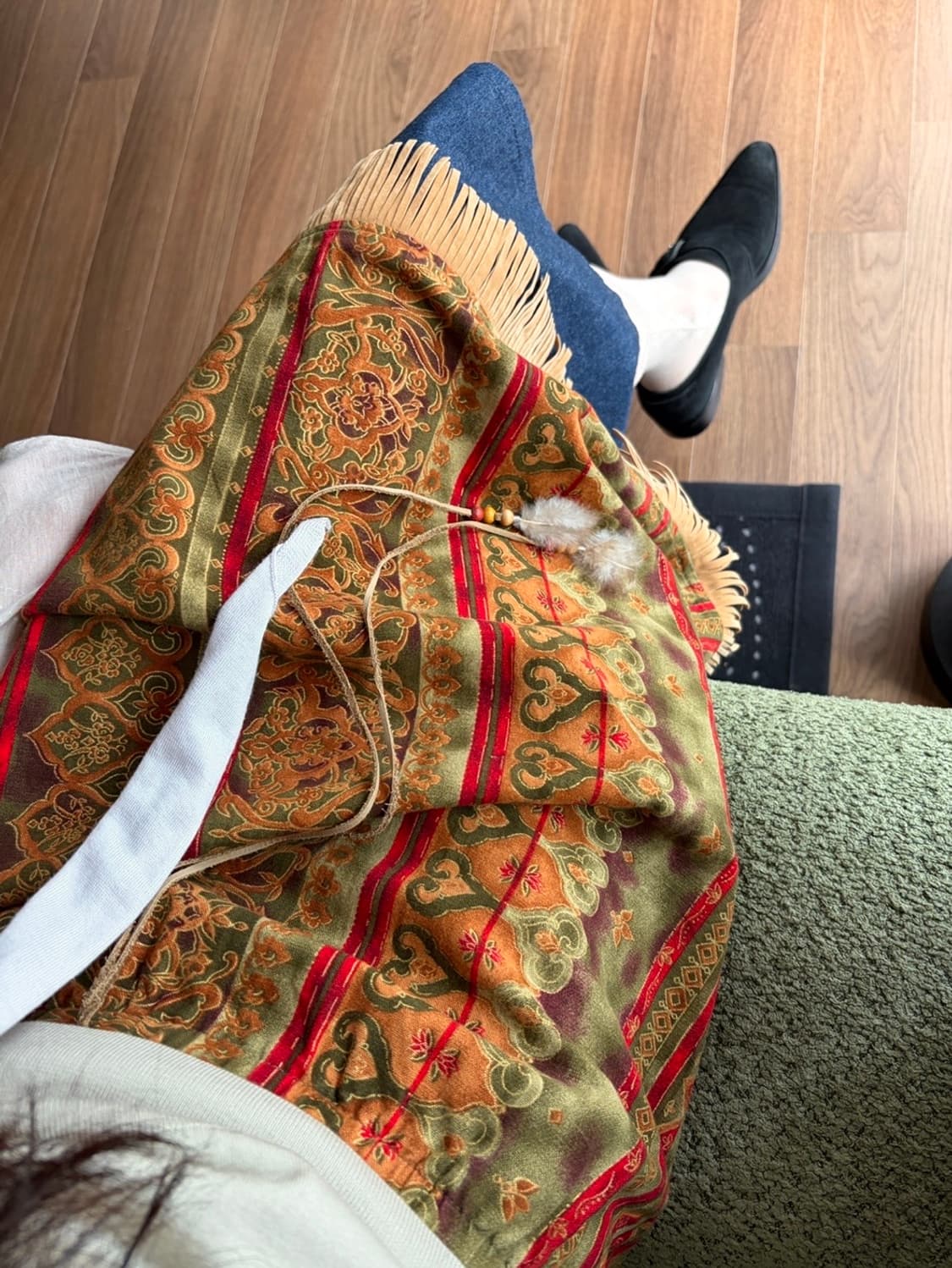 fringe patterned skirt 상품이미지3