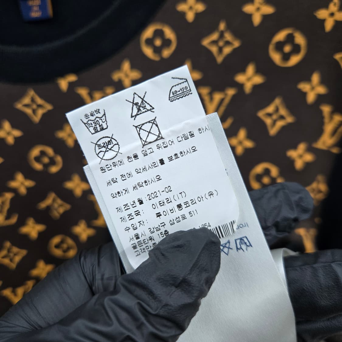 백화점판 / 루이비통 LV 모노그램 써클로고 반팔 L 상품이미지5