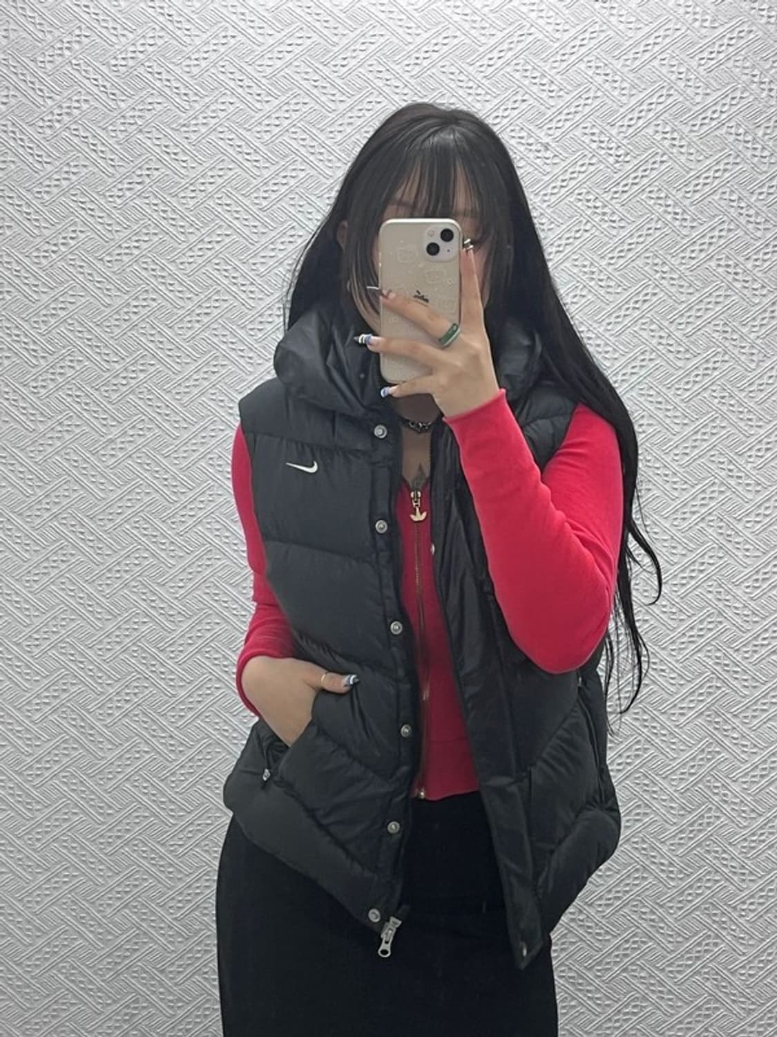 나이키 빈티지 모던 캐주얼 패딩 조끼 L C07722 상품이미지1