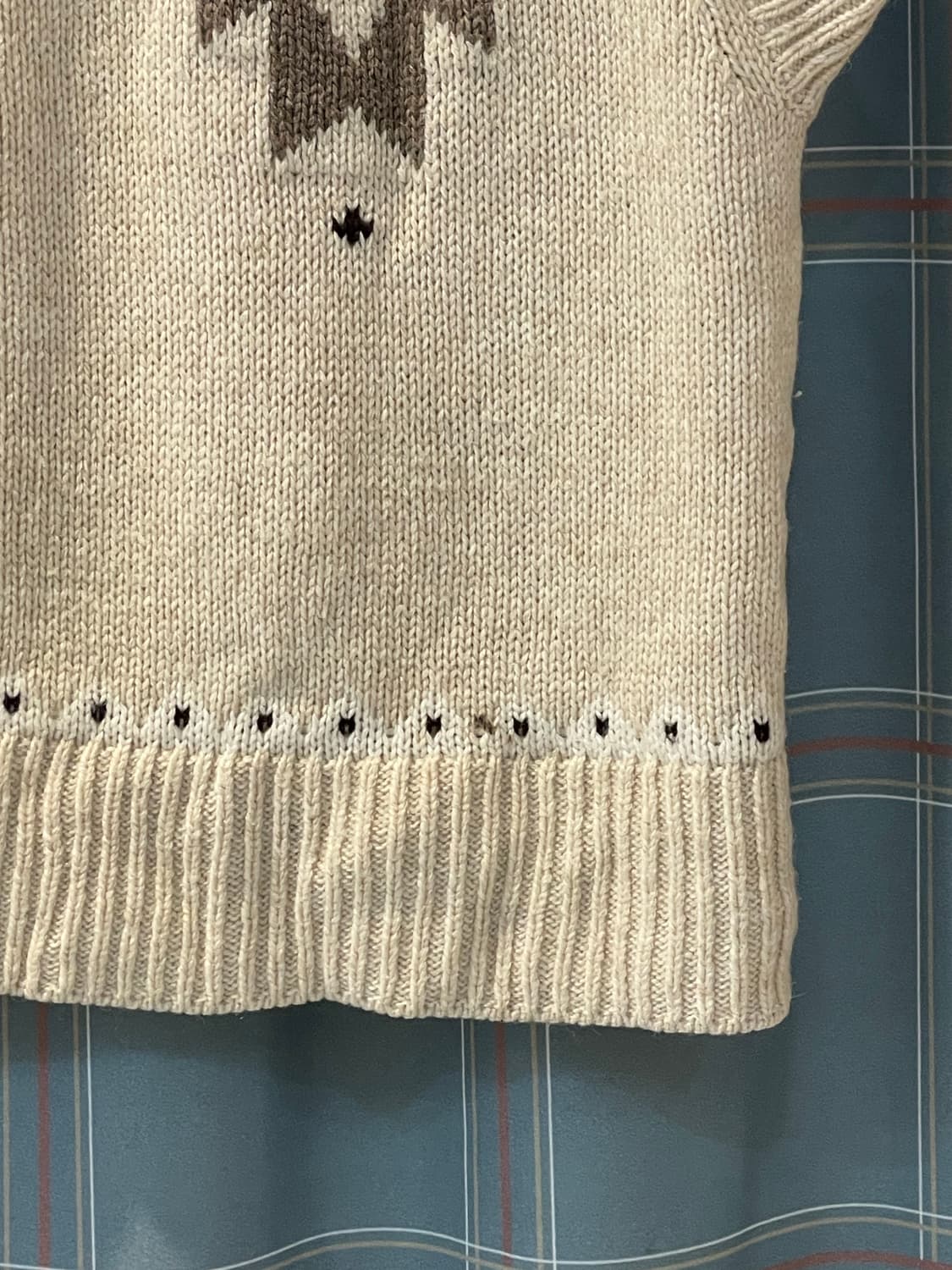 일본빈티지 판쵸느낌조끼 상품이미지5