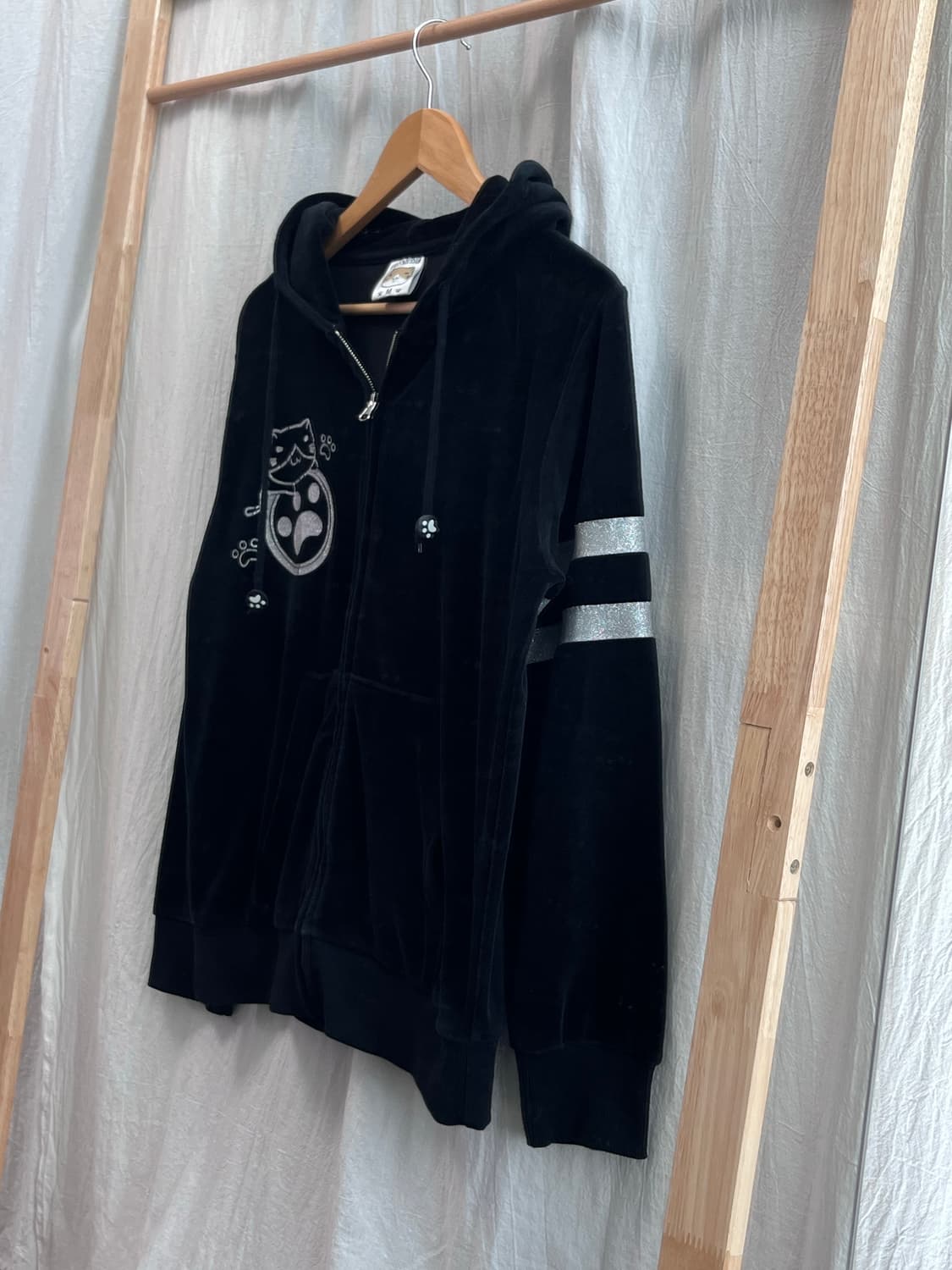 (Rare) 네코부치상 벨벳 후드집업 상품이미지10