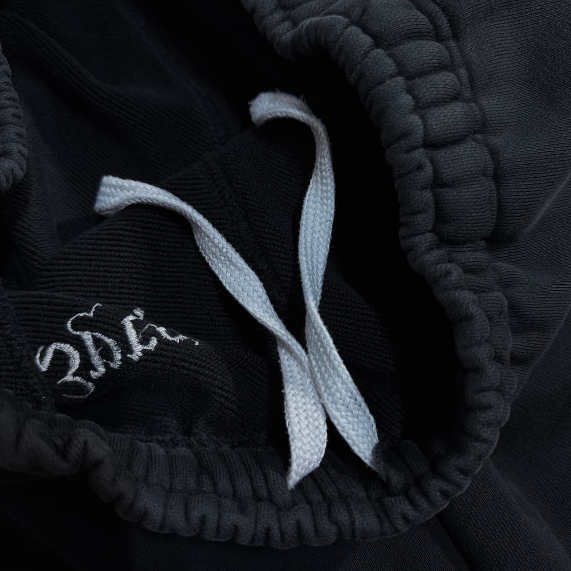 떠그클럽 오리엔탈 용자수 스웨트팬츠 블랙 상품이미지5