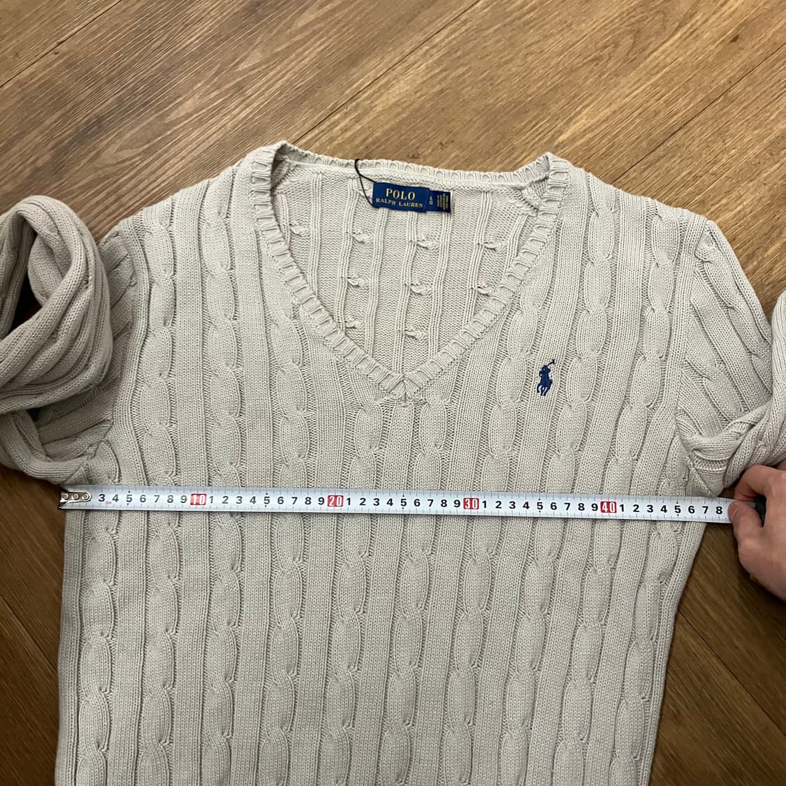 N106 폴로 꽈배기 브이넥 니트 상품이미지5