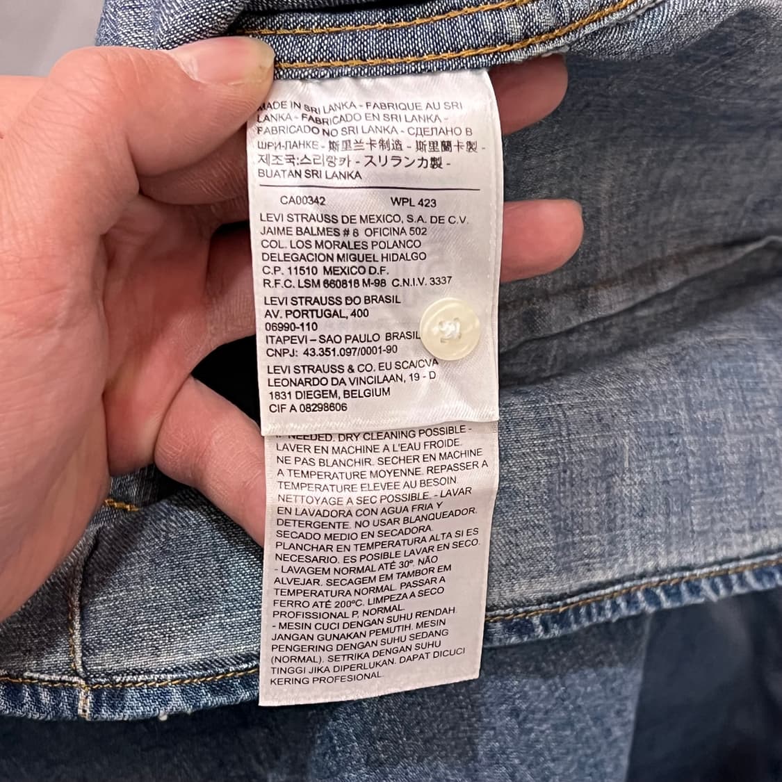 리바이스 웨스턴 데님 셔츠 y15765 상품이미지7