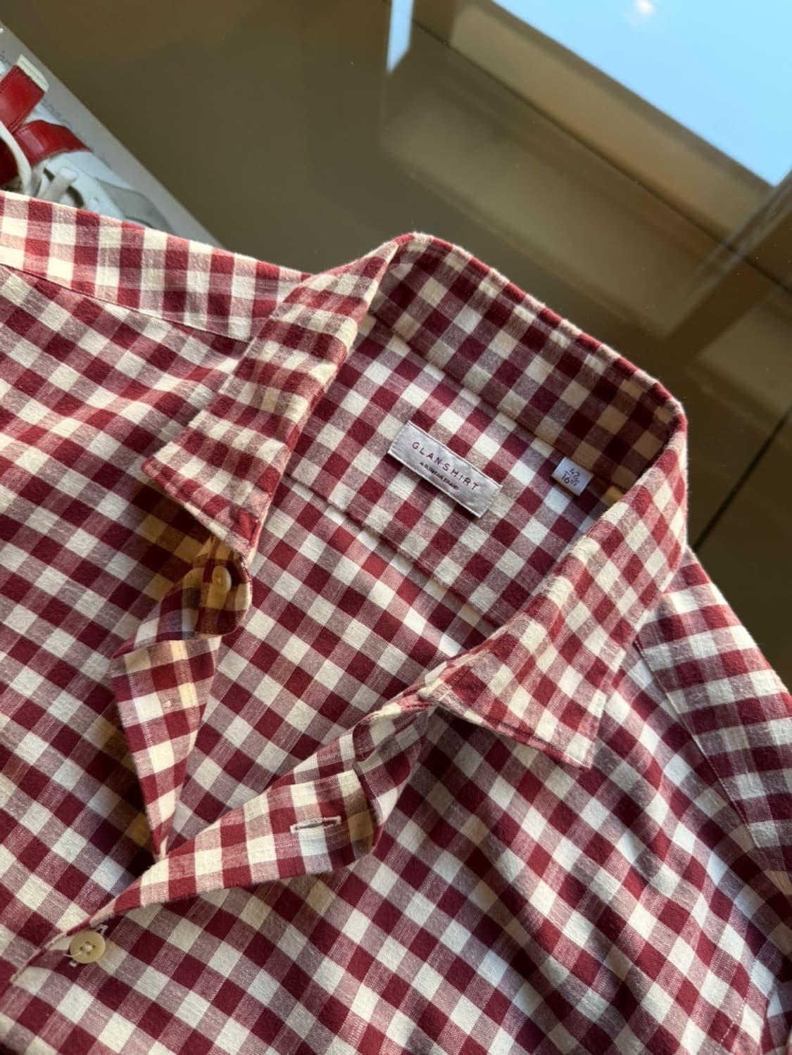 글랜셔츠 깅엄체크 셔츠 100 상품이미지8