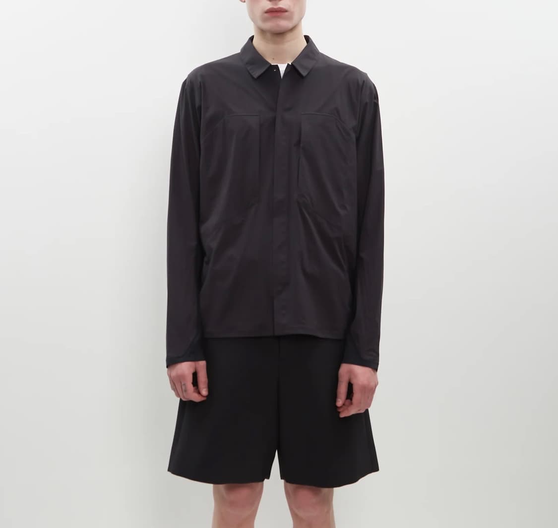 [L] 베일런스 페르마 자켓 셔츠 블랙 상품이미지2