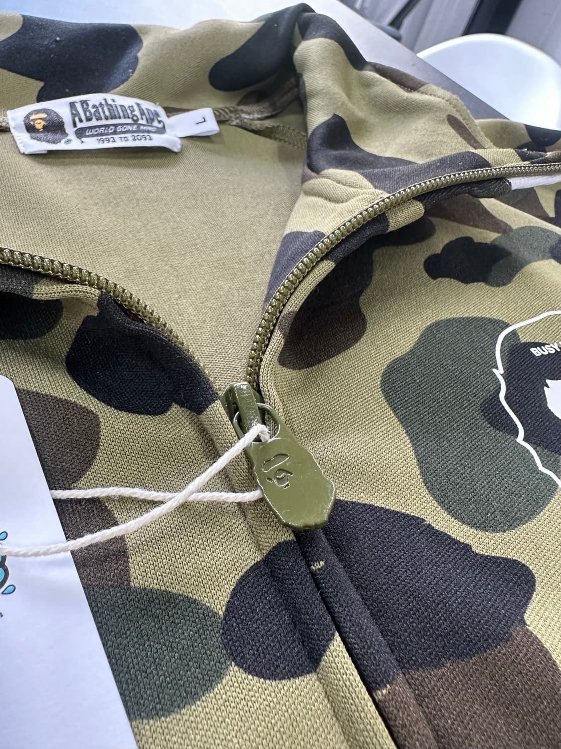베이프 1st Camo 녹계 져지 트랙탑 상품이미지8